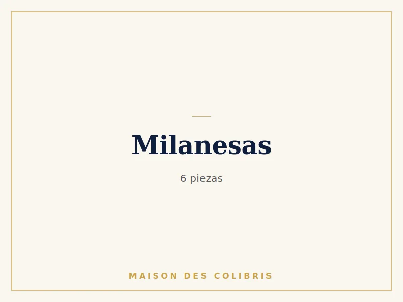Charola con 6 milanesas para 6 personas, Maison des Colibris, Oaxtepec