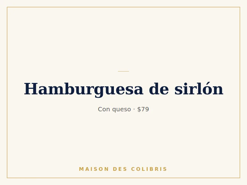 Hamburguesa con queso, papas y refresco