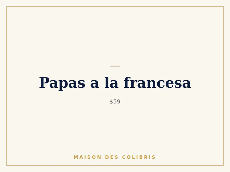 Papas a la francesa