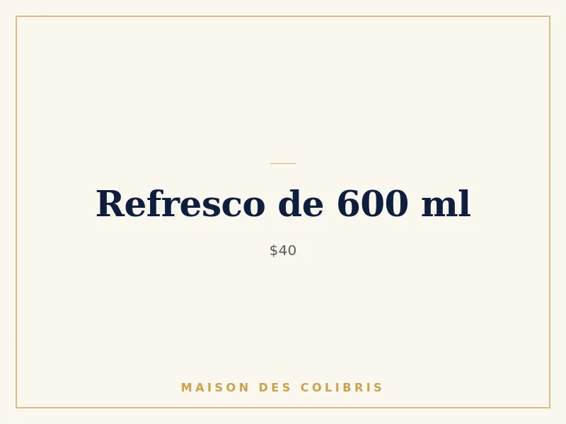 Refresco de 600 ml
