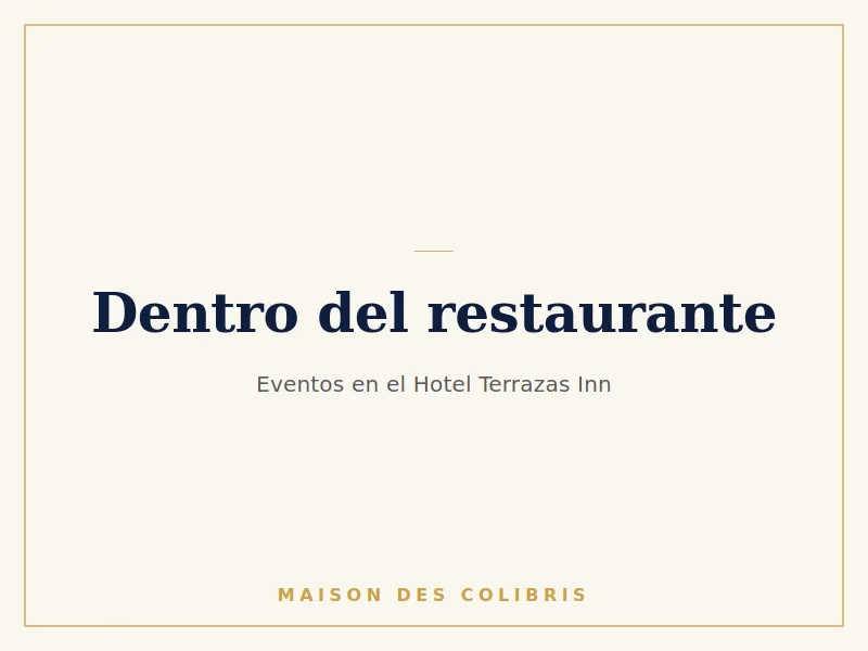 Dentro del restaurante en el Hotel Terrazas Inn, Oaxtepec