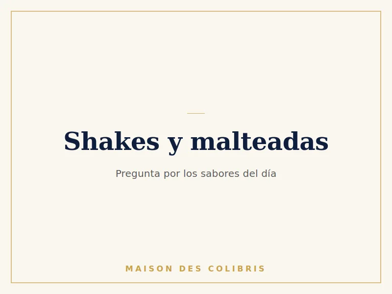 Shake de Maison des Colibris, Oaxtepec